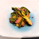 Ristorante SHIKAZAWA - 鮑　山菜