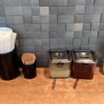 ラーメン 野良裏家 - 卓上味変調味料