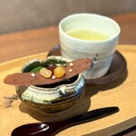 鮨 三心 - ・抹茶プリン
      ・三原市 梶谷農園のハーブティー