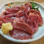 名古屋の立ち呑み 大安 - 鶏刺し心臓（２８０円）