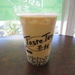 Taste Tea 茶館 - 2013年のタピオカミルクグリーンティー(M)半糖50％ ＄3.75