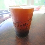 Taste Tea 茶館 - 2013年の台湾メロンティー(L)正常甜100％ タピオカ･ビッグ＄3.00