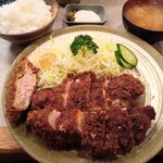 味のとんかつ 丸一 - 上ロースカツ定食