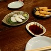 松郷庵　甚五郎 - 先ずは板ワサと山芋唐揚げ。昼間も有りますが…