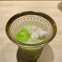 鮨 一 - そら豆のすりながし