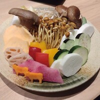 近江牛専門店 近江かど萬 - 近江牛ステーキコース　焼き野菜盛合せ