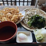 蕎麦 さだはる - 天ざる蕎麦（650円）