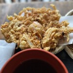 蕎麦 さだはる - 天ざる蕎麦のかき揚げ