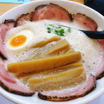 ふわまる塩チャーシューメン＋メンマ
