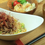 大衆酒場 エリア55 - 生姜焼きチャーハン