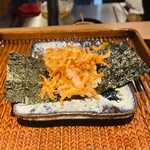 尾張会席 誠名 - 牡丹海老と桜エビの手巻き