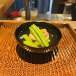 尾張会席 誠名 - カニとエンドウの吸い物