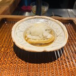 尾張会席 誠名 - 太刀魚と京都賀茂茄子の揚げ出し