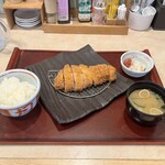 とんかつ むら八 - 佐助豚ロースかつ定食(150㌘) 1,680円(税抜)