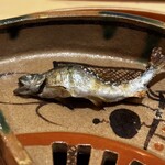 銀座 しのはら - 鮎（塩焼き、蓼酢）