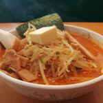 おなかの友達 萬来 - 仙台うま辛味噌ラーメン+バター