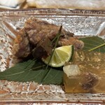 銀座 しのはら - すっぽんの唐揚げ、煮凝り