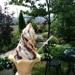 Cafe Tea's Garden - チョコトッピングソフト 320円 2014.08.