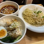 水遊 - 限定よだれ鶏つけ麺とミニよだれ鶏丼