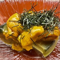 今 - ナスの上にウニがなぜこんなに美味しい！