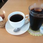 Cafe Tea's Garden - セットドリンク（ブレンド＆アイスコーヒー）238円+税 2014.08.