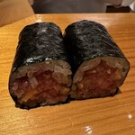 鮨 利﨑 - トロたく巻き