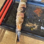 炭火串焼 とりみや - 海老豚ちゃん　これサイコー