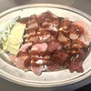 とり焼大衆食堂 肉一八 - とり焼セット(若どり、せせり、きも、ささみ、キャベツ)