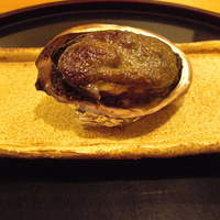 うなぎと季節料理とらや - 鮑の肝焼。