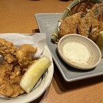 北海道魚鮮水產 BiVi Tsukuba店 - たこの唐揚げ アスパラ肉焼きのフライ