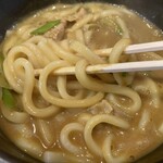 カレーうどん 富貴堂 - 富貴堂カレーうどんの麺