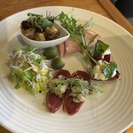Osteria al Ponte - 季節の前菜5種盛り合わせ