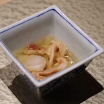 鮨 富かわ - ホッキ貝の酒盗和え