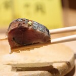 鮨 富かわ - 金華鯖の棒鮨