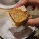 鮨 富かわ - あんパン(鮟肝バタートースト)