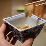 鮨 富かわ - ホッキ貝の酒盗和え