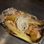 福太郎 - 「但馬地鶏と白ネギ焼き」プリプリジューシーな鶏肉