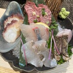 魚と溶岩焼 温 - お造り盛り合わせ