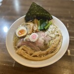 自家製麺こうじ - 4種の煮干しラーメン730円、来月から値上がり