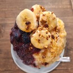 fruitstand andy - トップにバナナとキャラメリゼしたアーモンド！