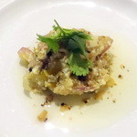 ガラムマサラ - ハサン風マグロのカマと豆腐のサラダ