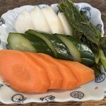 大倉山もつ肉店 - お新香