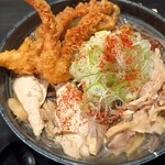 肉そば 藤七 - 一味唐辛子後