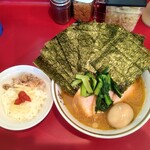 ラーメン濱野家 - 得増しラーメン1,450円＋半ライス100 円