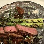 Kobe Grill - 白と緑のアスパラが味わえました