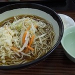 日豊庵 - 野菜炒め蕎麦　360円　H26.8