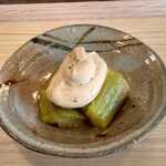 木陰 - 焼きナスの胡麻酢がけ