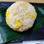 ゆるり農カフェ EVER GREEN CAFE - おにぎり　たっぷりコーンピラフ　280円　2024/08