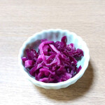 ゆるり農カフェ EVER GREEN CAFE - 今日の つけもの　ムラサキキャベツのラペ　100円　2024/08