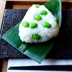 ゆるり農カフェ EVER GREEN CAFE - おにぎり　しらす枝豆　280円　2024/10